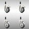 Service Caster 4 Inch 316SS Thermoplastic Rubber Swivel 3/4 Inch Stem Caster Lock Brake, 2PK SCC-SS316TTLEX20S414-TPRB-2-S-2-34 - alternate 3
